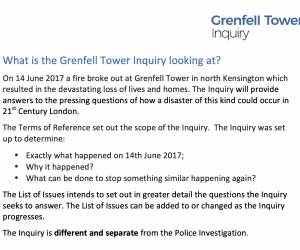 Grenfell Tower Inquiry Module 6 of Phase 2